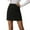 Black, variant on Mrat Handkerchief Skirt Women's Solid Color Casual Versatile Bag Buttocks High Waist Short Skirt Plus Size Skirts S-131 Black M