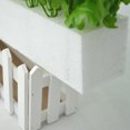 thumbnail image 3 of Coofit Picket Fence Planter Creative Wood Picket Fence Pot Artificial Plant Containers, 3 of 9