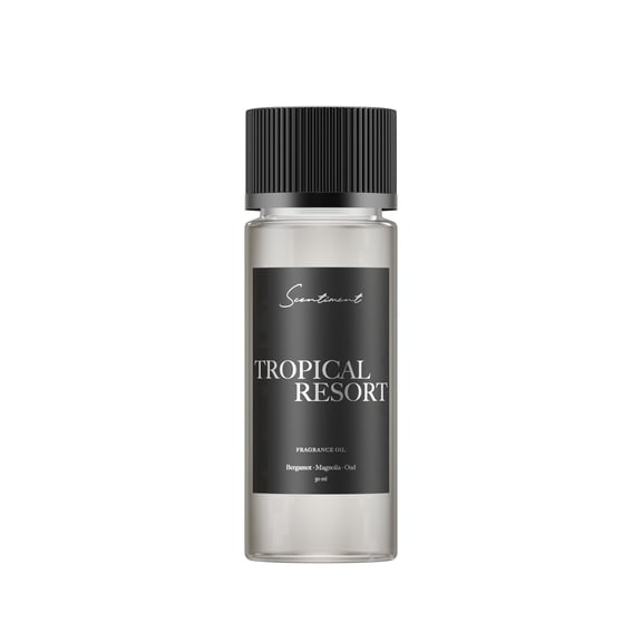Scentiment Tropical Resort Fragrance Oil, 20ml, Bergamot Ocean and Sandalwood Scent