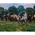thumbnail image 2 of August Deusser 14x12 Black Ornate Wood Framed Double Matted Museum Art Print Titled: Cuirassage (1905), 2 of 5