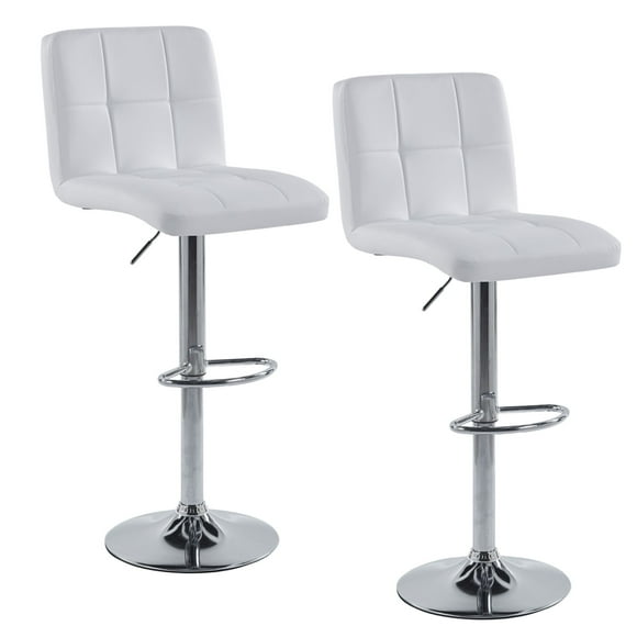 Set de 2 Sillas Altas Elly Maple Blancas