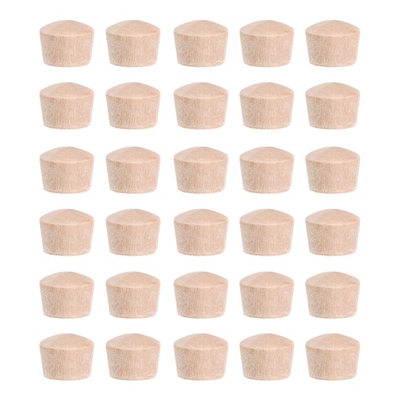 FELTECHELECTR 300 tapones de cabeza redonda premium de madera para agujeros de tornillos, tapas para muebles