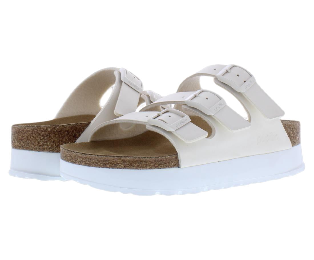 Birkenstock Florida III Papillio Flex Platform Narrow Unisex Shoes Size 4, Color: Eggshell