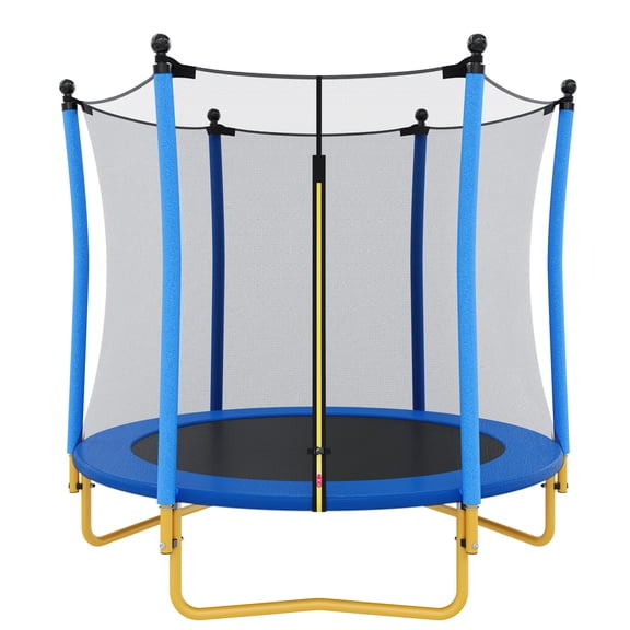 65" Kids Trampoline, SEGMART Toddler Trampoline with Enclosure Safety Net, Outdoor Indoor Backyard Recreational Trampoline for Kids, Toddlers, Baby, Small Trampolines for kids, Birthday Gift