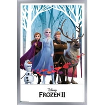 Disney Frozen 2 - Group Wall Poster, 22.375" x 34", Framed