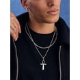 thumbnail image 4 of Suplight Men Chain Necklace Stainless Steel 2mm/3mm/6mm/8mm 18"-28" Box Chain Gift for Men, 4 of 7