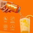 thumbnail image 4 of poppi Orange Prebiotic Soda, 12 fl oz, 4 Pack Cans, 4 of 6