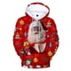 thumbnail image 3 of Sudadera con capucha de Papá Noel para hombre, divertida, con estampado 3D, fea, navideña, de manga larga, informal, para vacaciones, 3 of 5