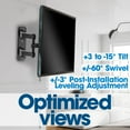 thumbnail image 4 of Manhattan Full-Motion 85" TV Wall Mount | Adjustable Bracket with Tilt & Swivel, Heavy-Duty Steel, Easy Install, VESA Up to 600x400 - 462426, 4 of 8