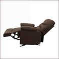 thumbnail image 5 of Recliners, Casual Chocolate Microfiber Motion Recliner | Synthetic Wood Frame | 3'' Wall Clearance, 5 of 7