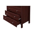 thumbnail image 5 of Hodedah 3-Drawer Dresser with 1-Open Shelf in Mahogany, 5 of 6