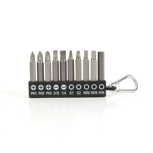 WorkPro Screwdriver bit Set - 10 Piece,Cr-V,2" Length