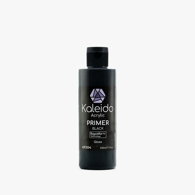 Primer Gaahleri Kaleido Colorworks KP204 negro brillante para construcción de maquetas con aerógrafo