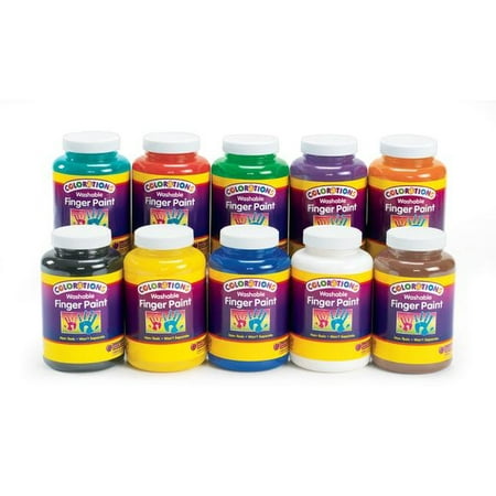 Colorations Washable Finger Paint, Brown - 16 oz. (Item # CWFBR