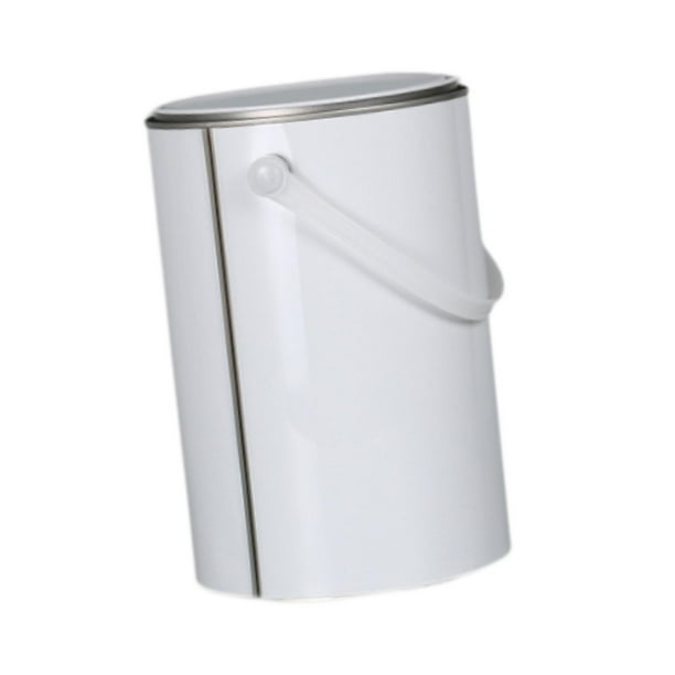 Lata de pintura vacía con asa de transporte, cubo de metal inoxidable para disolventes, barnices y aceites. 5L