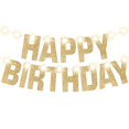 thumbnail image 1 of Banner de cumpleaños KatChon Light Up de 10 pies con 8 modos de purpurina dorada, 1 of 9
