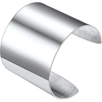 FindChic Wide Cuff Bracelet for Women Stainless Steel Chunky Statement Open Bangles Christmas Jewelry Gifts for Her/Girlfriend