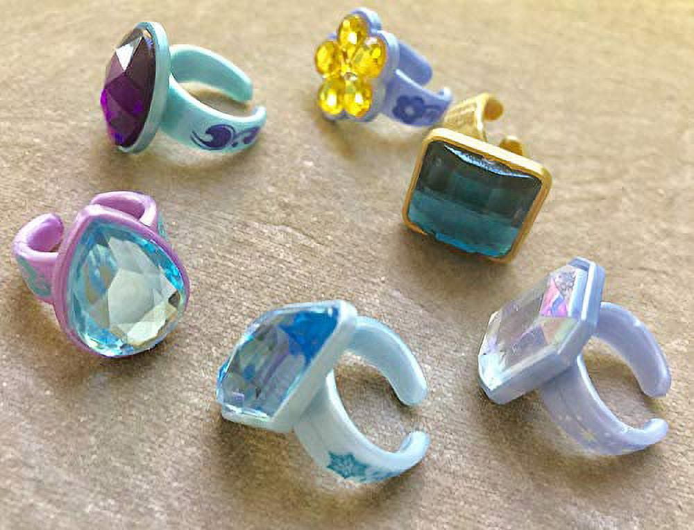 Lot Set Of 6 Disney Princess Girl Kid Size Dress Up Costume Rings