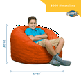 Ultimate Sack 3000 (3 ft.) Bean Bag Chair in multiple colors Giant