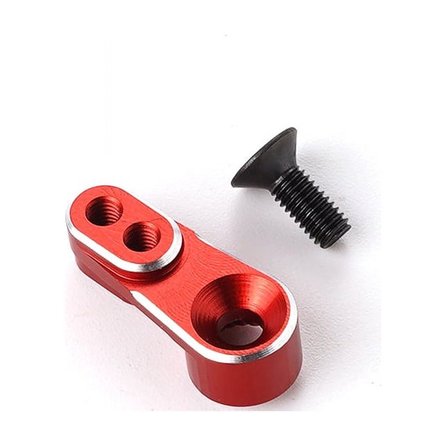 Ounissouiy RCGOFFLOW Servo cuerno brazo RC coche parte fuerte Servo cuerno para 1/18 -4M Crawler RC pieza de actualización RC accesorios de coche Kits de construcción modelo Rojo