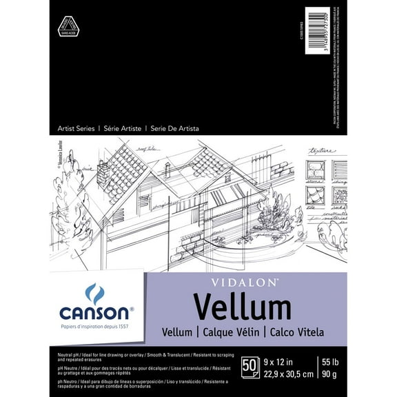 Canson Vidalon Vellum - 11" x 14", 50 Sheets