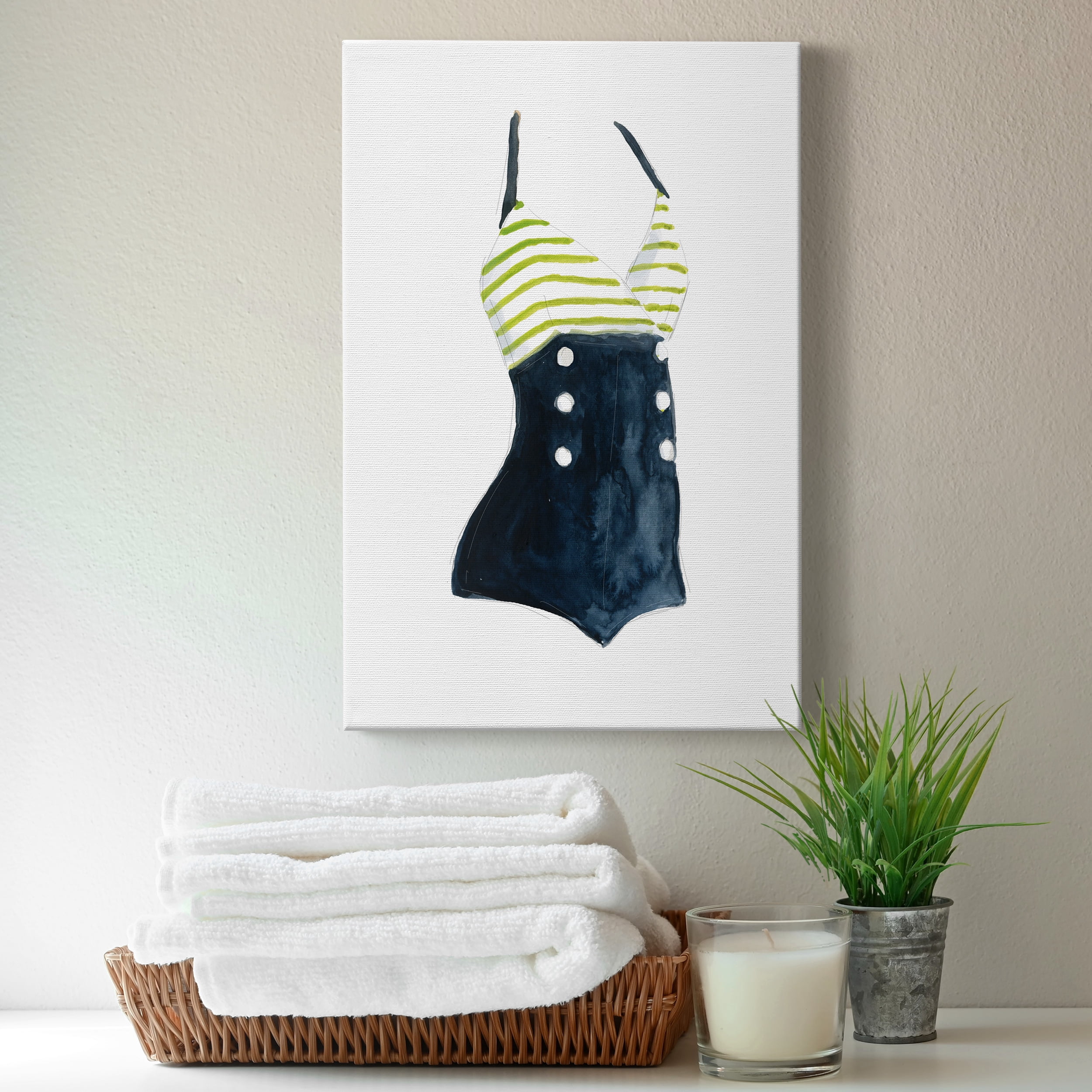 Vintage Swimwear I Premium Gallery Wrapped Canvas - Ready to Hang - 24 x 36