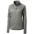 thumbnail image 2 of Women's Cutter & Buck  Heather Gray Reading Fightin Phils Mainsail Sweater-Knit Full-Zip Jacket, 2 of 3