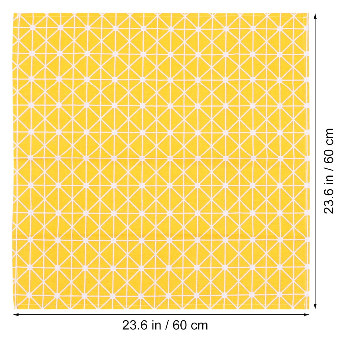 60x60cm Unique Style Cotton Linen Tablecloth Creative Checkerboard Printed  Thicken Table Cloth for Decoration (Yellow) - Walmart.com