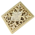 thumbnail image 4 of Desagüe de Piso ANGGREK Drenaje de Ducha de Baño Dorado Cobre Europeo, 4 of 8