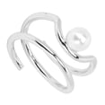 thumbnail image 4 of Anillo para uñas con diamantes de imitación, elegante y simple de cobre galvanizado, anillos para nudillos, joyería para mujeres y niñas con diseño exquisito, manicura, 4 of 7