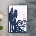 thumbnail image 4 of Tarjeta de felicitación de corazón de piezas cortado con láser para novia y novio, tarjeta de felicitación para el Día de San Valentín, despedida de soltera, recuerdo de fiesta de boda, 10 tarjetas de, 4 of 4