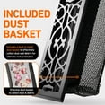 thumbnail image 2 of 2-Pack Victorian 2" X 14" Floor Vent Covers Register With Mesh Net, Matte Black, 2 of 7