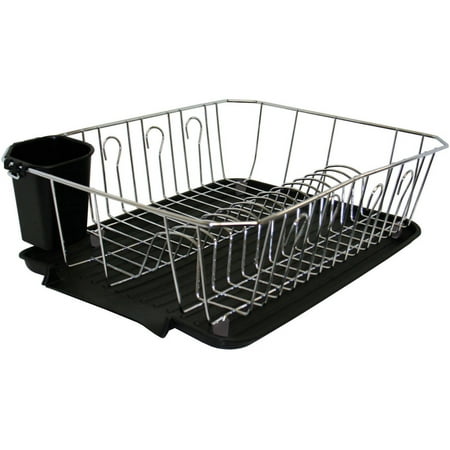 Kitchen Details Dish Rack, Chrome (Best Dish Drying Rack For Small Spaces)