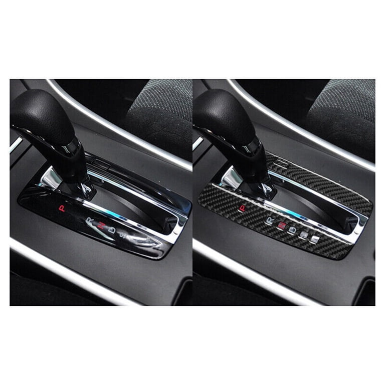 2-Piece Carbon Fiber Gear Shift Cover Trim For 2013-2017 Honda Accord – Self-Adhesive, LHD