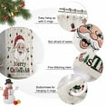 thumbnail image 6 of Christmas Santa Shower Curtain, Winter Xmas Snowflakes Tree on Linen Waterproof Fabric Shower Curtains with 12 Hooks, Bathroom Curtain Set for Bathroom Accessories Decor, 54 x 78Inches, 6 of 9