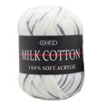 thumbnail image 1 of Advancent 50g/bola colorida de 3 capas de hilo hecho a mano DIY bufanda almohada manta tejer ganchillo hilo de algodón de leche Type10 NO10 Advancent JJ14706-08, 1 of 4