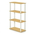 thumbnail image 2 of Furinno Turn-S-Tube 23.6â€ W x 11.4 D x 43.25 H 4-Shelf Decorative Shelves, Beige and White, 2 of 5