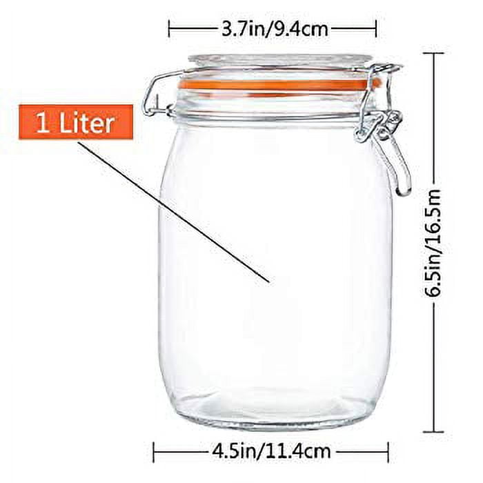 Encheng 7 oz Clear Glass Jars With Lids,Glass Yogurt Container With  Lids(PE),Replacement Glass Pudding Jars Yogurt Jars,Glass Container With  Twine n