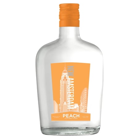 New Amsterdam Peach Flavored Vodka, 375 mL Bottle, 35% ABV