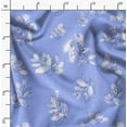 thumbnail image 2 of Soimoi Polyester Fleece Blue Fabric By the Yard - 56 Inch Wide - Leaves Pattern Fabric - Botanical and Elegant Designs for Various Uses Printed Fabric, 2 of 6