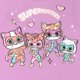 thumbnail image 4 of Conjunto de camiseta y shorts para niña Disney Super Kitties color lavanda, 4 of 5