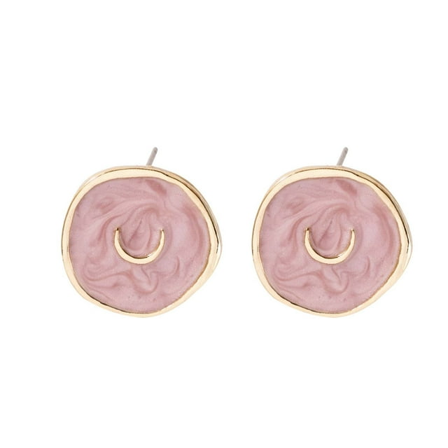 Xihbxyly Pendientes Dream Star, Exquisito Diseño de Aleación con Gotas de Aceite, Elegantes Pendientes de Cobre Bañados En Oro, Incrustaciones de Precisión Pulidas, Accesorio de Moda, Ideal para Cual