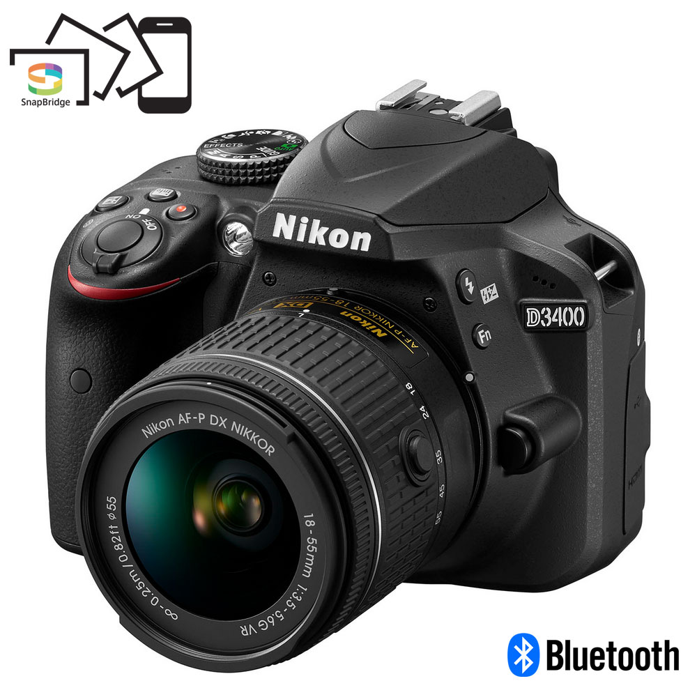 Nikon D3400/D3500 DSLR Camera with 18:55mm Lens (Black) & Sigma 70:300mm SLD DG Lens Package, Black Bundle 64GB SDXC Memory Card Supreme Bundle - image 3 of 10