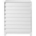 thumbnail image 1 of 4-Drawer Solid Wood Contemporary Bedroom Chest in White, 1 of 13