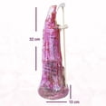 thumbnail image 3 of Santa Muerte Rosa Transparente Amor Curada 30 Cm Tarot Felix con Biblia, 3 of 10