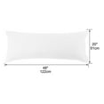 thumbnail image 4 of Unique Bargains Body Pillow Covers 300 Thread Count Cotton Pillowcases Set of 2 White 20" x 48", 4 of 8
