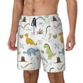 thumbnail image 1 of Lsque Maillot de Bain Homme Motif Dinosaure - Short de Bain avec Doublure de Compression - Short de Bain de Plage - (P-3TG) - Extensible Séchage Rapide-Moyen, 1 of 6