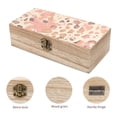 thumbnail image 3 of 7.9×2.3 In Wooden Boxes Durable Easy To Use Dustproof Prevent Slippery Delicate And Cabinet Rose Gold Foil Leopard Print_42, 3 of 8