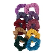 Time and Tru Women's Hair Ties, 10-Pack, Jewel