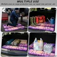 thumbnail image 3 of KUIFORTI Purple Coconut Tree Car Trunk Liner 29" x 39" Scratch-Proof Durable All Weather Trunk Protective Mat Polyester Vehicle Interior Decoration Accessories Universal Fit, 3 of 7